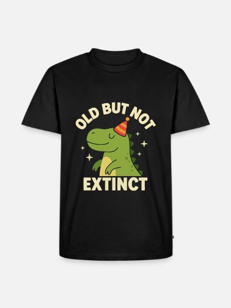 Funny Dino – Birthday Gift Idea - Men's Premium Organic T-Shirt - black