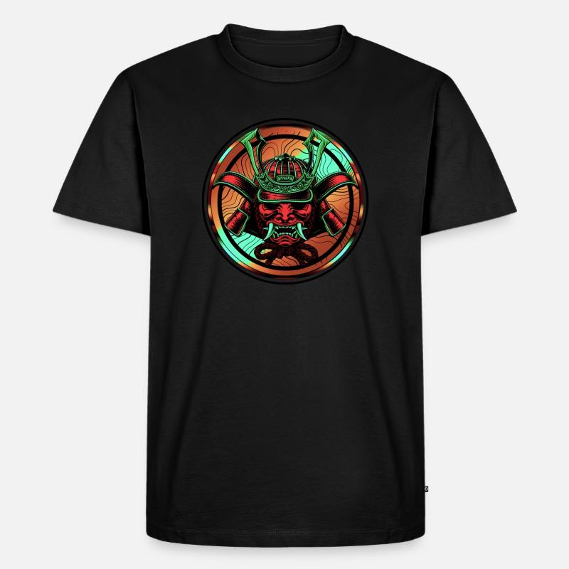 Samurai Shirt - Männer Premium Bio T-Shirt - Schwarz