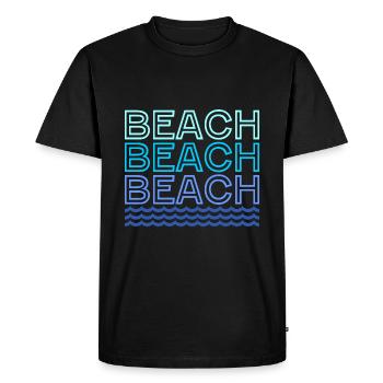 SUMMER HOLIDAYS - Men's Premium Organic T-Shirt - black - Front - Nico (187cm)