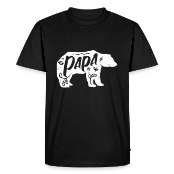 Daddy Bear - Men's Premium Organic T-Shirt - black - Front - Nico (187cm)