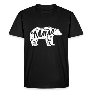 Mama Bear - Men's Premium Organic T-Shirt - black - Front - Nico (187cm)