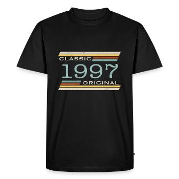 Vintage 1997, Classique, Original(e) - T-shirt Premium bio Homme - noir - Devant - Nico (187cm)