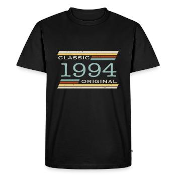 Vintage 1994, Classique, Original(e) - T-shirt Premium bio Homme - noir - Devant - Nico (187cm)