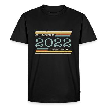 Vintage 2023, Classique, Original(e) - T-shirt Premium bio Homme - noir - Devant - Nico (187cm)