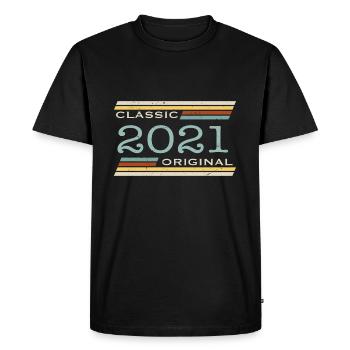 Vintage 2021, Classique, Original(e) - T-shirt Premium bio Homme - noir - Devant - Nico (187cm)