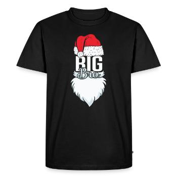 Big Bro Christmas Big Bro Noël - T-shirt Premium bio Homme - noir - Devant - Nico (187cm)