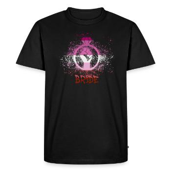 bride,bride,LGBT,rainbow,pride,lesbian - Men's Premium Organic T-Shirt - black - Front - Nico (187cm)