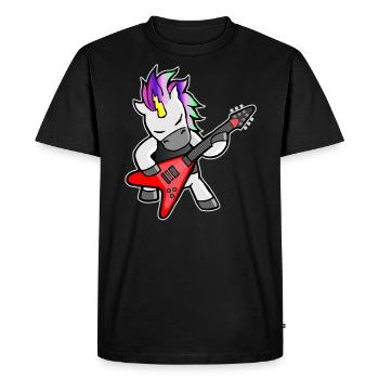 Cadeau de licorne pour femmes, hommes et enfants - T-shirt Premium bio Homme - noir - Devant - Nico (187cm)