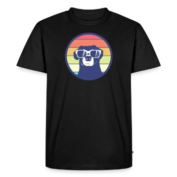 Idée cadeau été chien lunettes de soleil chien - T-shirt Premium bio Homme - noir - Devant - Nico (187cm)