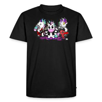 Cadeau de licorne pour femmes, hommes et enfants - T-shirt Premium bio Homme - noir - Devant - Nico (187cm)