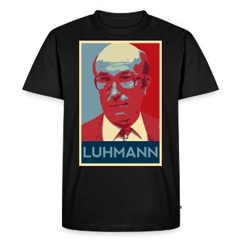 Niklas Luhmann systems theory - Men's Premium Organic T-Shirt - black - Front - Nico (187cm)