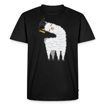 Licence Master Licence Llama Alpaga - T-shirt Premium bio Homme - noir - Devant - Nico (187cm)