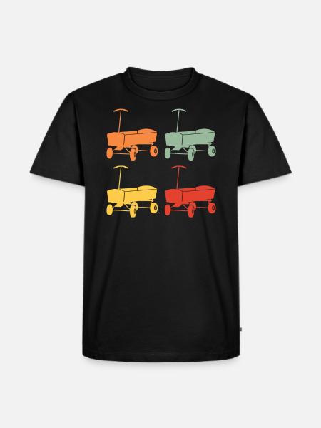 Boßeln Boßelwagen Retro Vintage Design Gave - Herre Premium økologisk T-shirt - sort