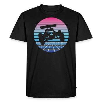RC Auto Car Model Car Model Making Vaporwave - Men's Premium Organic T-Shirt - black - Front - Nico (187cm)