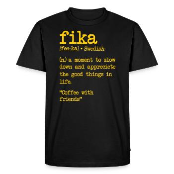 Sweden Sverige Scandinavia - T-shirt Premium bio Homme - noir - Devant - Nico (187cm)