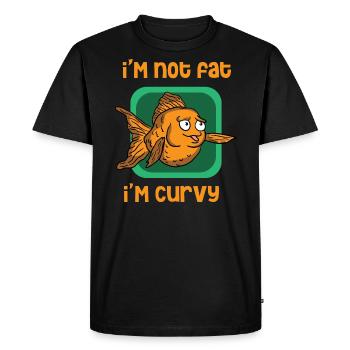 Poisson Rouge Poisson Poisson Poissons Poissons Carpes - T-shirt Premium bio Homme - noir - Devant - Nico (187cm)