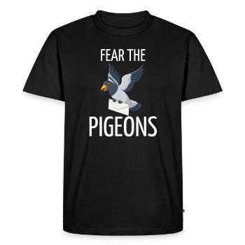 pigeonnier pigeon reproducteur pigeon cadeau pigeon - T-shirt Premium bio Homme - noir - Devant - Nico (187cm)