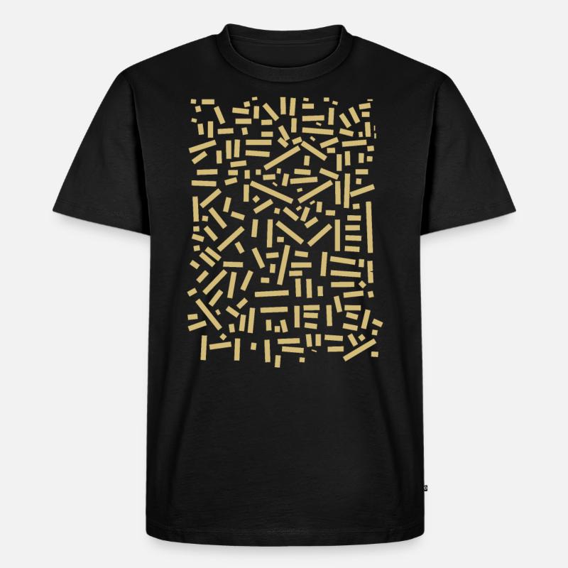 Muster Code - Männer Premium Bio T-Shirt - Schwarz