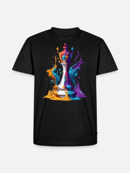 Pièce d'échecs - T-shirt Premium bio Homme - noir