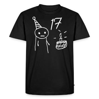 17 Year Old - 17th Birthday Fun Gift 17 Year Old - Men's Premium Organic T-Shirt - black - Front - Nico (187cm)