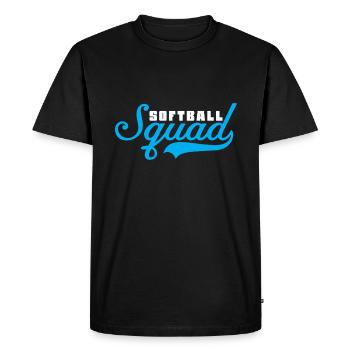 Softball - T-shirt Premium bio Homme - noir - Devant - Nico (187cm)