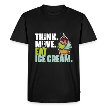 Passionné de jeux de société amusant pour - T-shirt Premium bio Homme - noir - Devant - Nico (187cm)