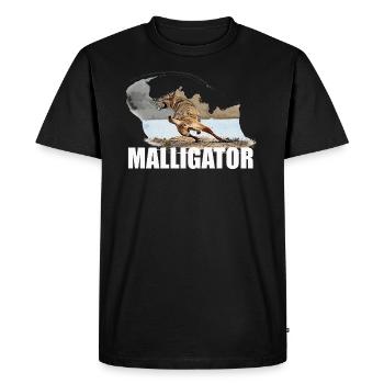 Malligator, Malinois, Dog Shirt, Dog Sports - Men's Premium Organic T-Shirt - black - Front - Nico (187cm)