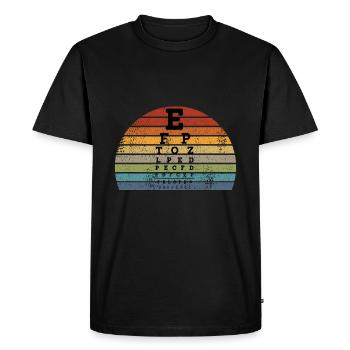 Opticiens - T-shirt Premium bio Homme - noir - Devant - Nico (187cm)