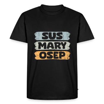 Vintage Sus Mary Osep Pinoy Expression pour - T-shirt Premium bio Homme - noir - Devant - Nico (187cm)