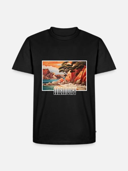 Memory Beach Holiday - Men's Premium Organic T-Shirt - black