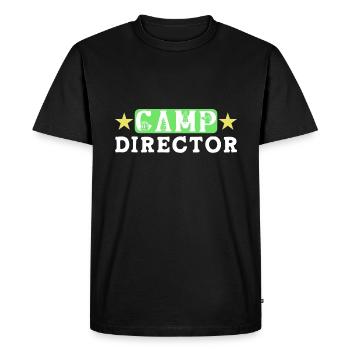 Tent Camp Manager Summer Camp - Men's Premium Organic T-Shirt - black - Front - Nico (187cm)
