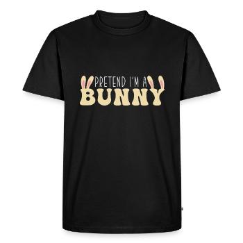 Rabbit Rabbit - Men's Premium Organic T-Shirt - black - Front - Nico (187cm)