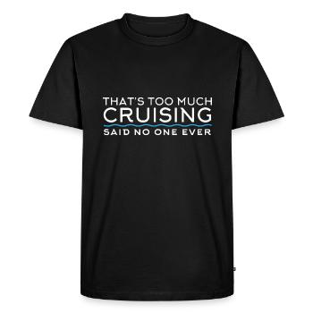 Bateau de croisière - T-shirt Premium bio Homme - noir - Devant - Nico (187cm)