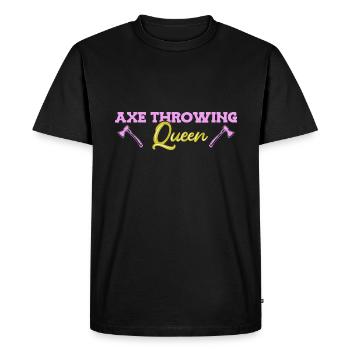 Axe throw axe throwing - Men's Premium Organic T-Shirt - black - Front - Nico (187cm)