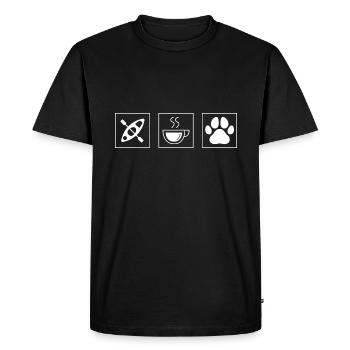Kayaking Kayakers - Men's Premium Organic T-Shirt - black - Front - Nico (187cm)