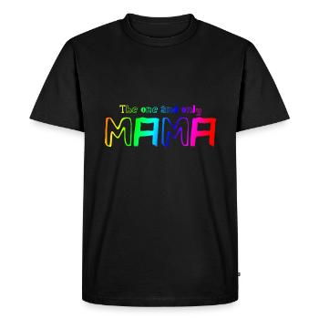 La seule et unique Mama | Mère | Maman | Parents - T-shirt Premium bio Homme - noir - Devant - Nico (187cm)