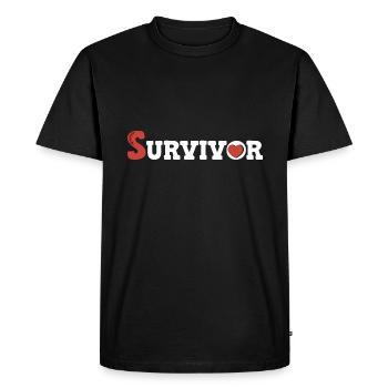 Crise cardiaque Chirurgie cardiaque Chirurgie Hospital - T-shirt Premium bio Homme - noir - Devant - Nico (187cm)