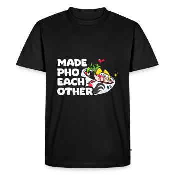 Fait pho l’un l’autre drôle pho pun pho soupe pho pour un - T-shirt Premium bio Homme - noir - Devant - Nico (187cm)
