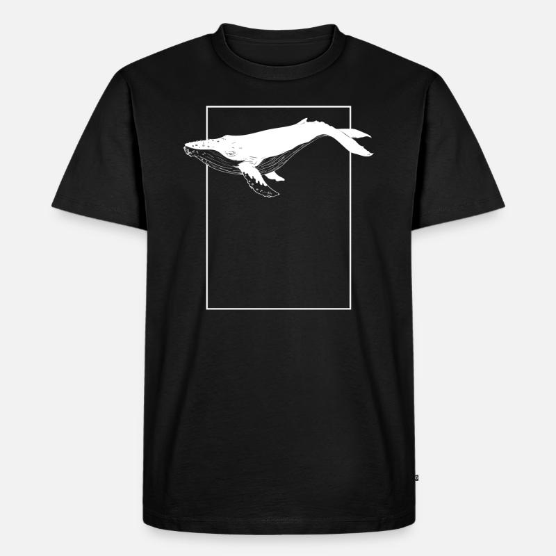 Wal # 2 - Männer Premium Bio T-Shirt - Schwarz