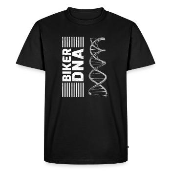 Cycliste DNA Chain Rayons - T-shirt Premium bio Homme - noir - Devant - Nico (187cm)
