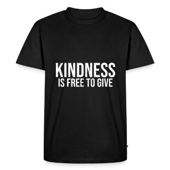 Cool Kindness est libre de donner anti-intimidation - T-shirt Premium bio Homme - noir - Devant - Nico (187cm)