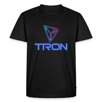 Tron Neon - T-shirt Premium bio Homme - noir - Devant - Nico (187cm)