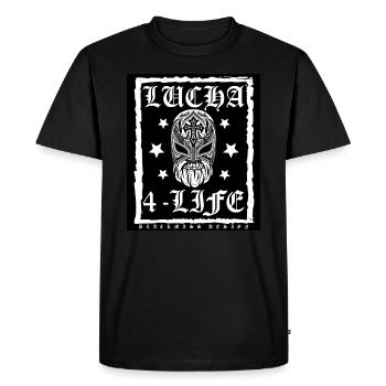 lucha 4 life - T-shirt Premium bio Homme - noir - Devant - Nico (187cm)