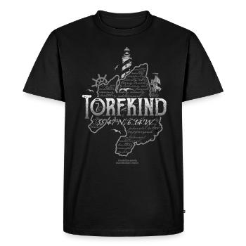 Whisky Torfkind Islay Leuchtturm - Männer Premium Bio T-Shirt - Schwarz - Vorne - Nico (187cm)