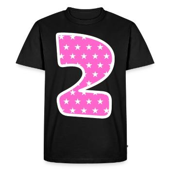 Numéro 2 - T-shirt Premium bio Homme - noir - Devant - Nico (187cm)