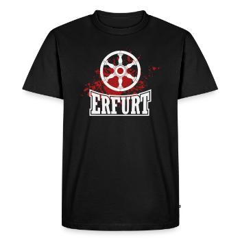 Erfurt - T-shirt Premium bio Homme - noir - Devant - Nico (187cm)