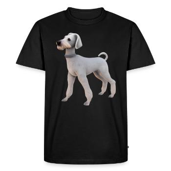 Bedlington Terrier - Men's Premium Organic T-Shirt - black - Front - Nico (187cm)