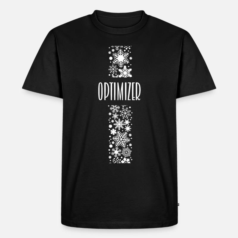 OPTIMIZER D58 0 - Männer Premium Bio T-Shirt - Schwarz