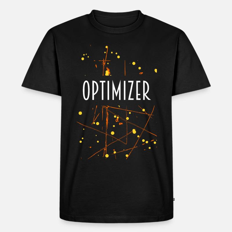 OPTIMIZER D54 24 - Männer Premium Bio T-Shirt - Schwarz