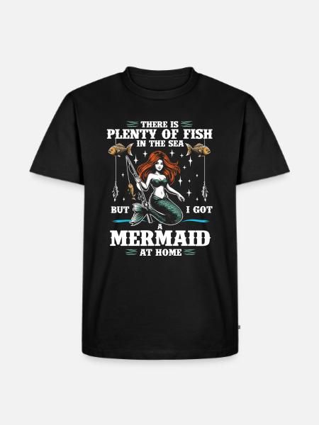 Mermaid at home - Men's Premium Organic T-Shirt - black